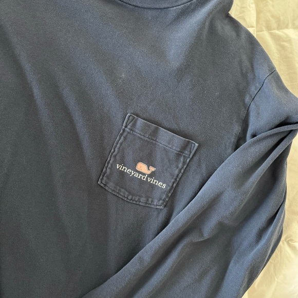 Vineyard Vines Navy Blue Long Sleeve Tee - Picture 4 of 4